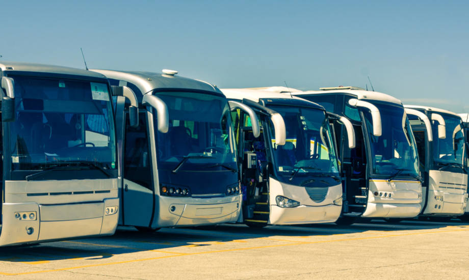 Row of buses