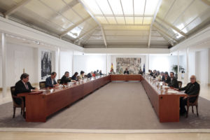 Spanish cabinet meeting