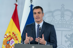 Spanish prime minister Pedro Sanchez
